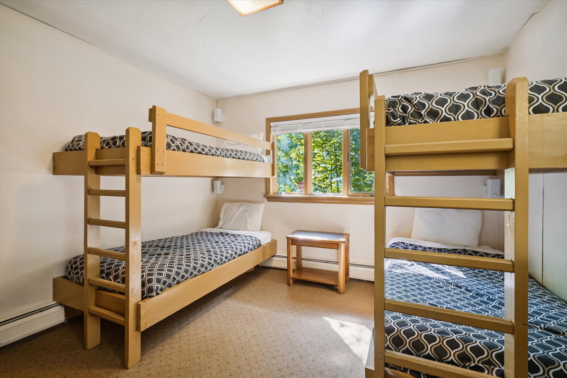 2 Sets of Twin bunk beds on entrance level.