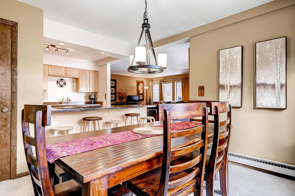 Dining Area - Park Place 101C - Breckenridge Vacation Rental