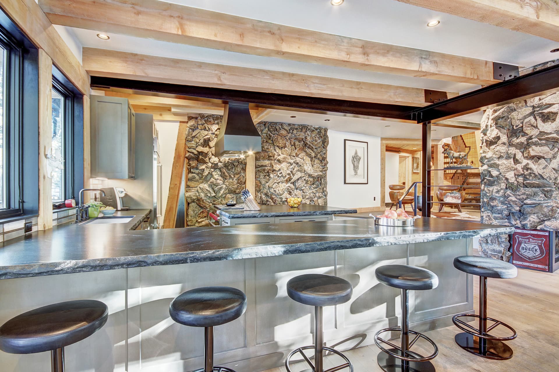 Enjoy this sleek and modern kitchen with top of the line appliances - Arrow Darrow Breckenridge Vacation Rental