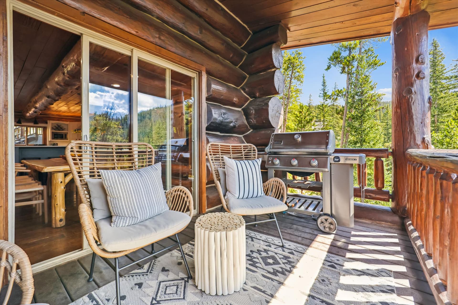 Balcony - Modern Log Cabin - Breckenridge Vacation Rental
