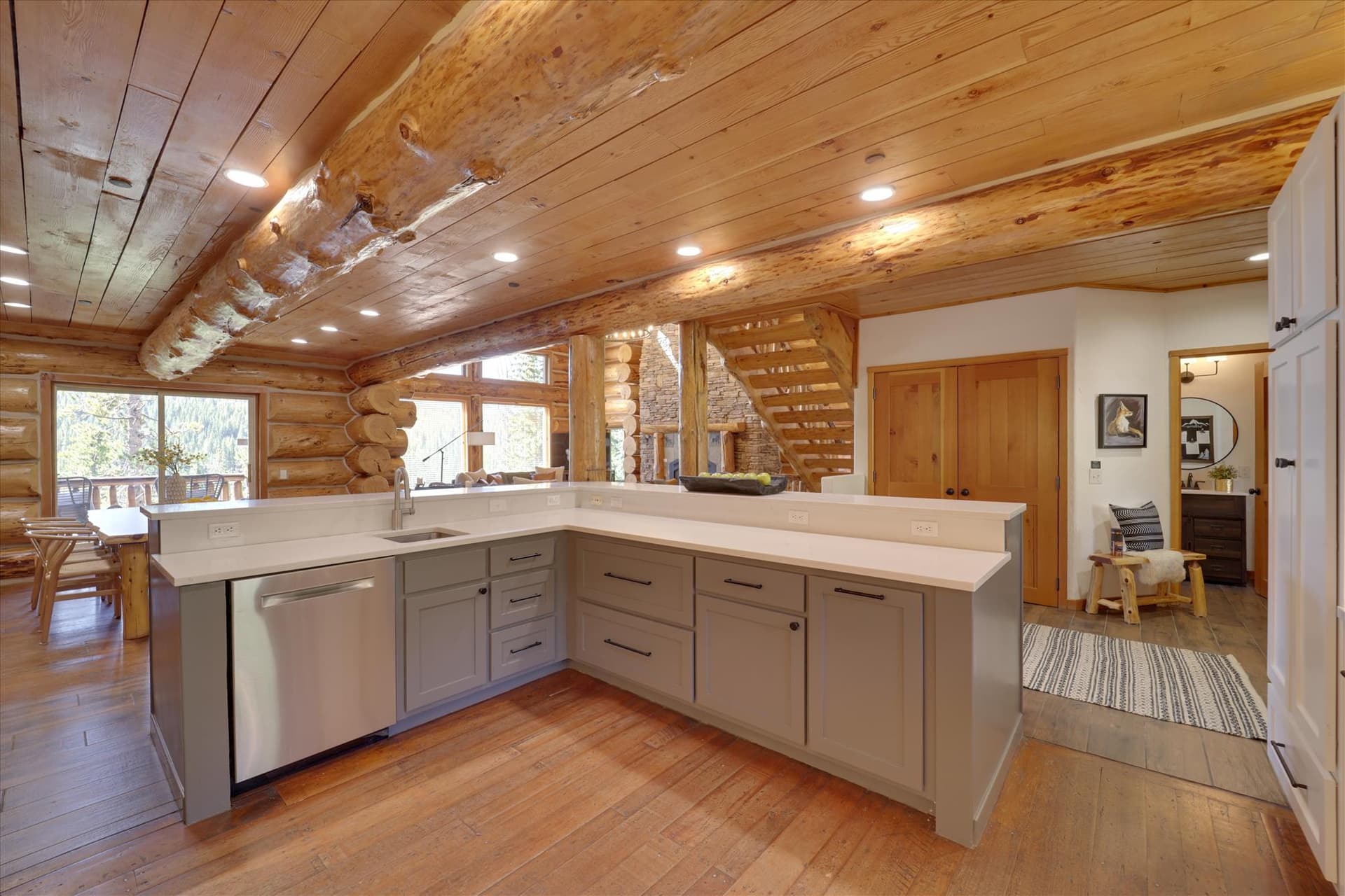 Kitchen - Modern Log Cabin - Breckenridge Vacation Rental
