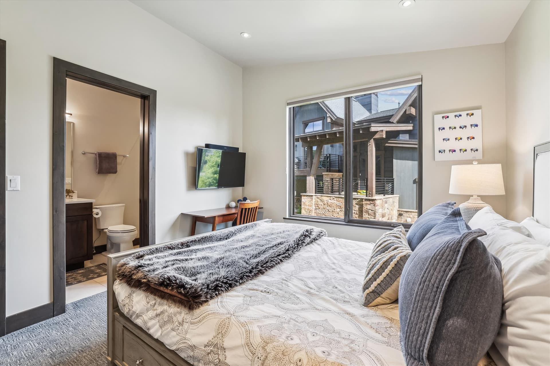Guest Queen Bedroom - Chateau Breck - Breckenridge Vacation Rental