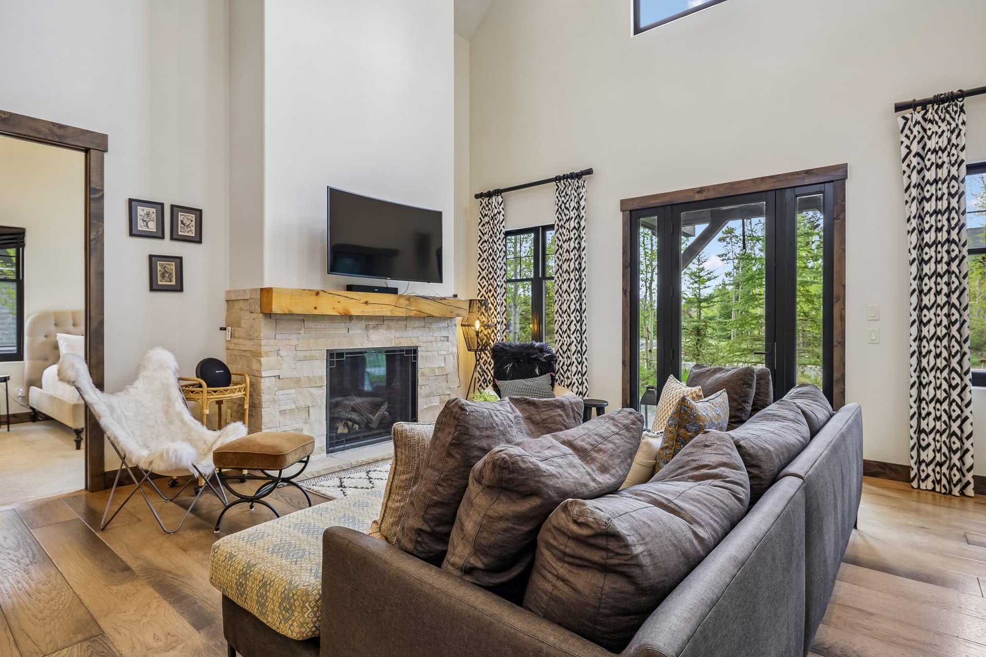Living Area - Peak and Petal Chalet - Frisco Vacation Rental