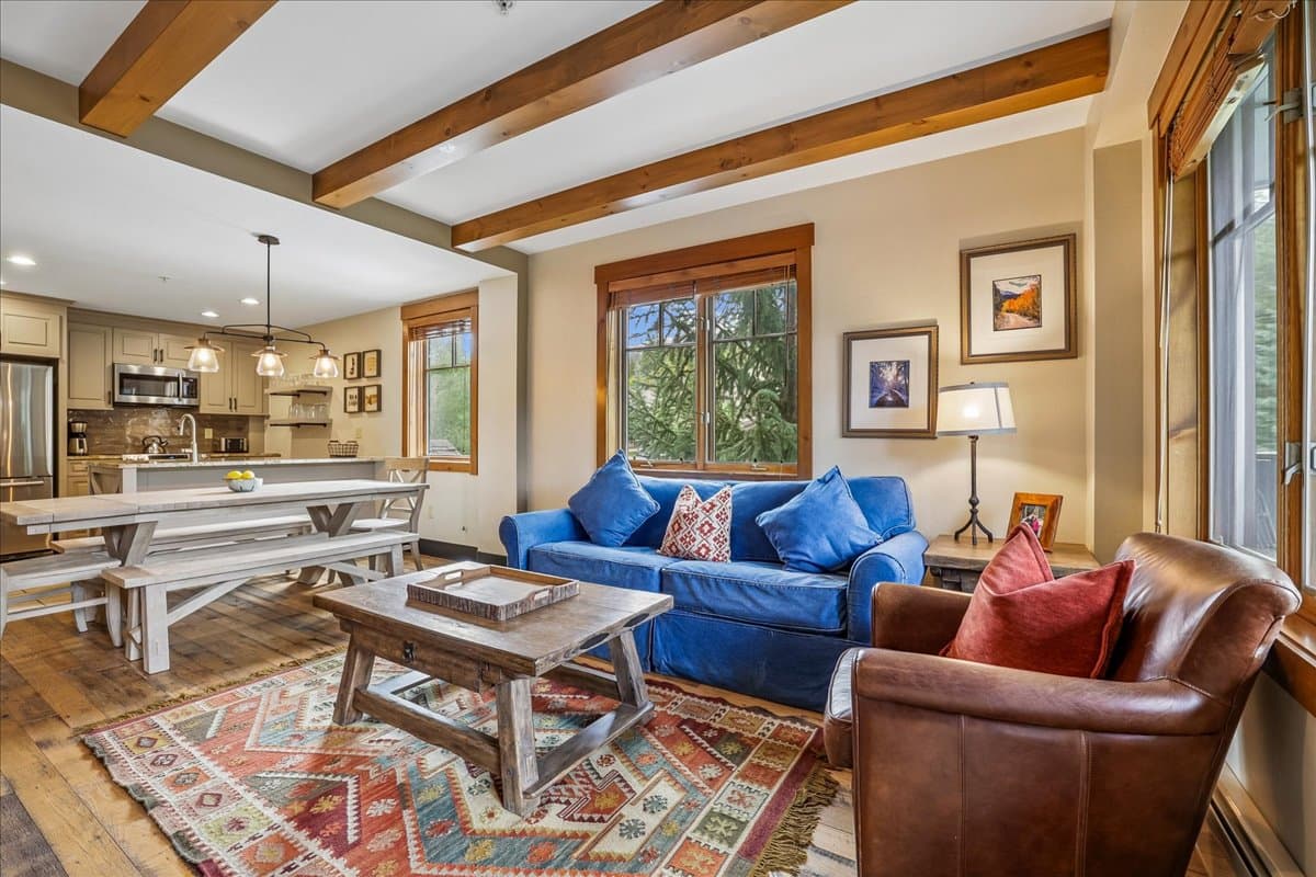 Living Area - Mountain Thunder Lodge 1201 - Breckenridge Vacation Rental