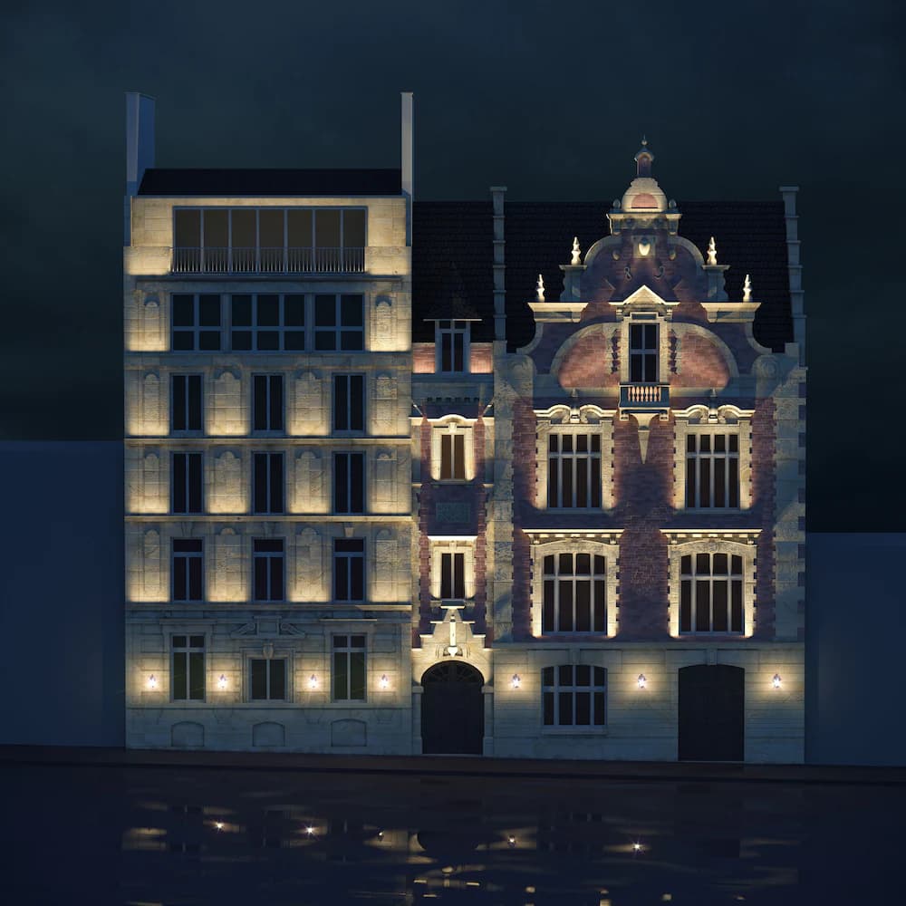 Front of property - evening/night